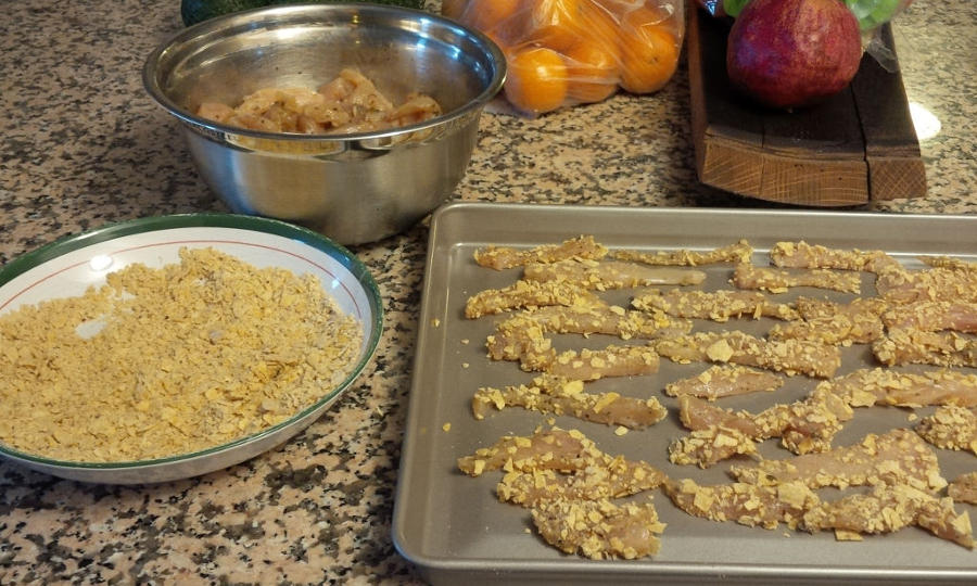 Caribbean chicken fingers